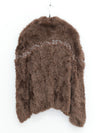 SWAYING 25 Fall/Winter Collection: Long-staple silk and wool sweater SW-SW25AW1T37C2S2-ZONG (Brown)